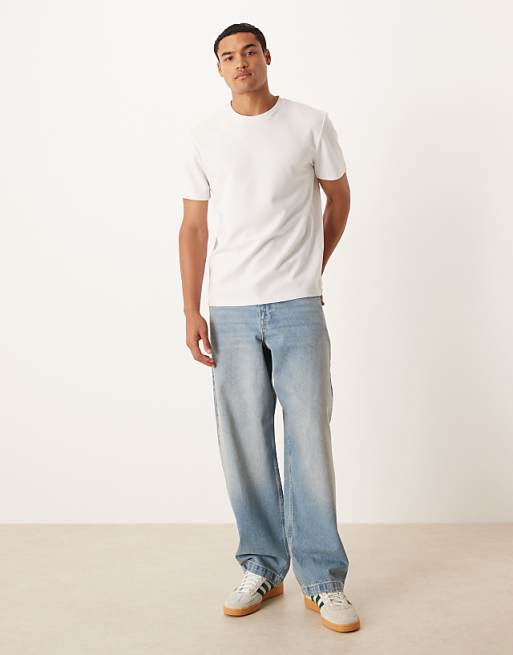 DESIGN Loose straight dirty midwash jean