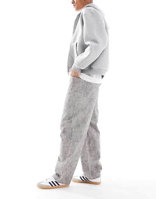 DESIGN Loose Straight Jeans With Camo Print