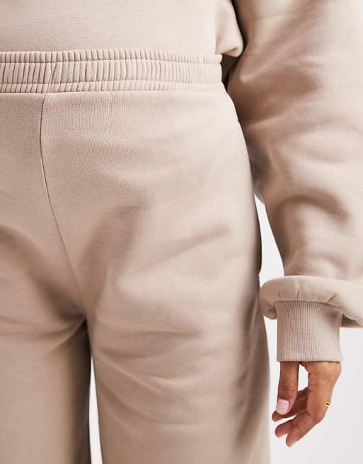 DESIGN Maternity Barrel Leg Jogger In Mocha Taupe