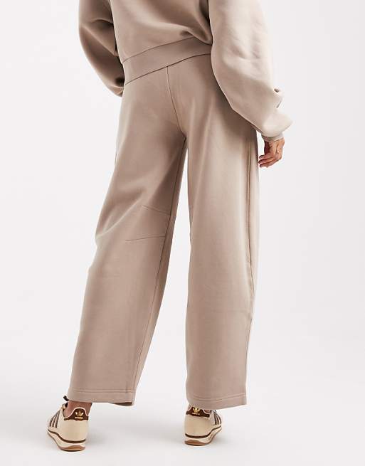 DESIGN Maternity Barrel Leg Jogger In Mocha Taupe