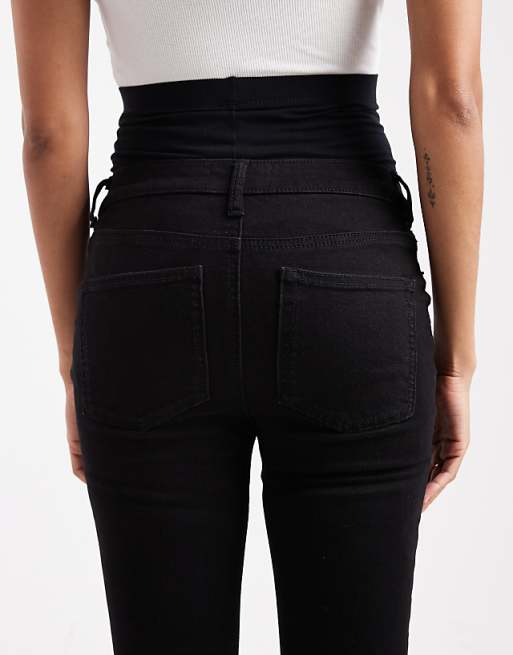 DESIGN Maternity Skinny Jean With Over Bump In Black