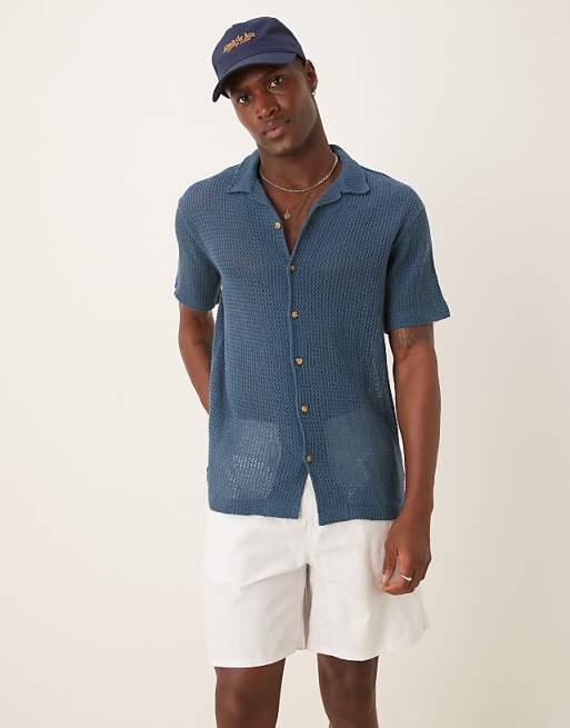 DESIGN Mid Length Pull On Linen Blend Short In White