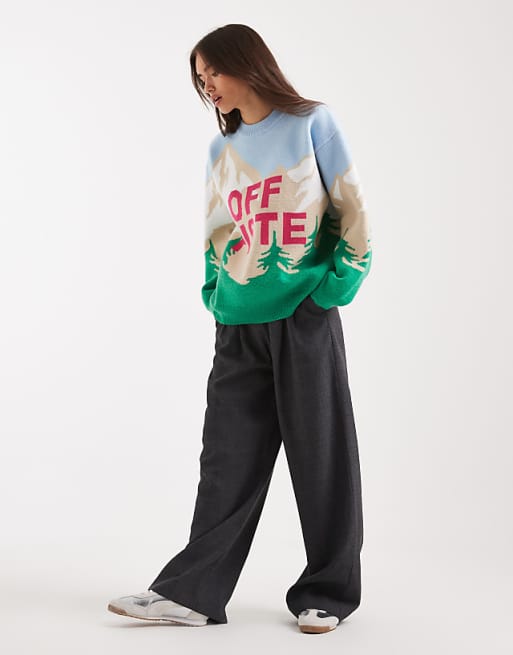 DESIGN Off Piste Ski Scenic Jumper In White