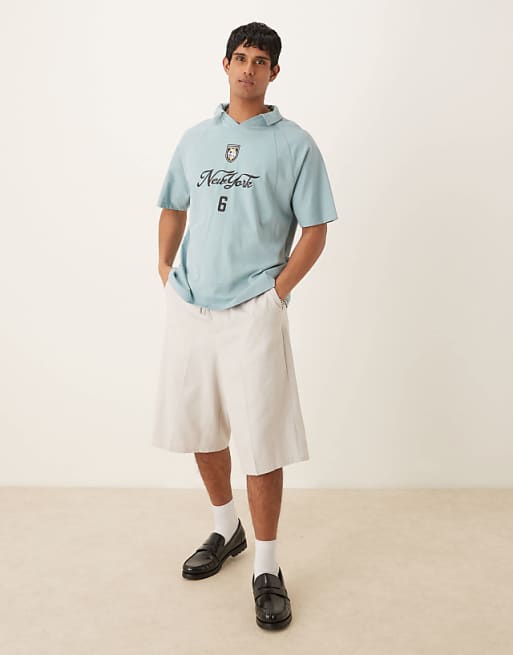 DESIGN oversized bermuda short in sage