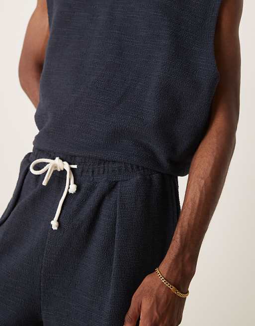 DESIGN Oversized Bermuda Shorts In Navy