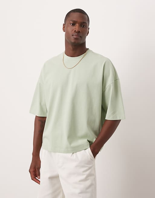 DESIGN Oversized Boxy Drop Shoulder T-shirt In Mint
