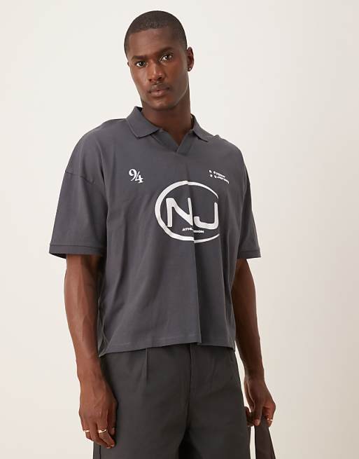 DESIGN oversized dropped shoulder t-shirt with graphics
