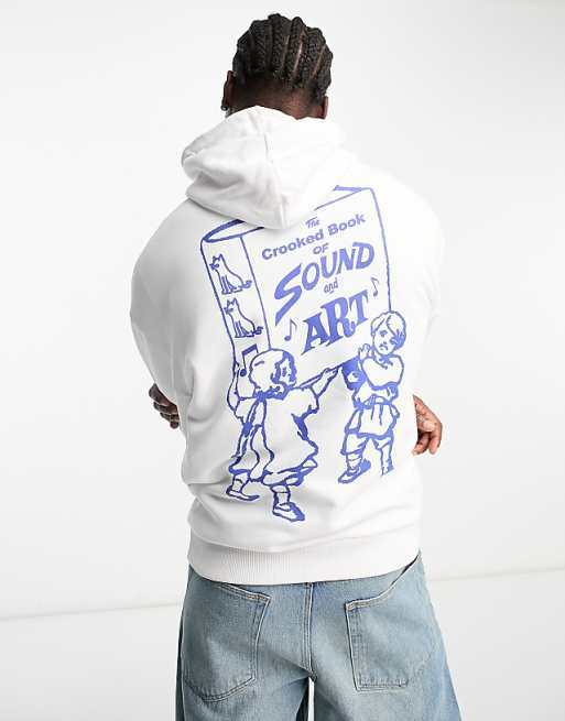DESIGN Oversized Hoodie In White