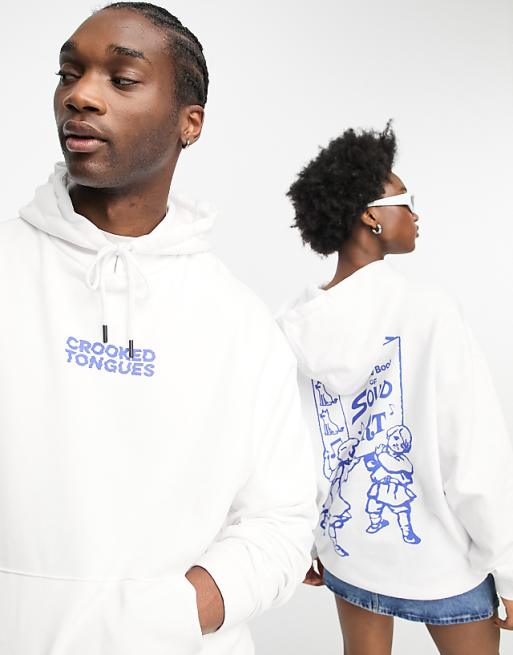 DESIGN Oversized Hoodie In White