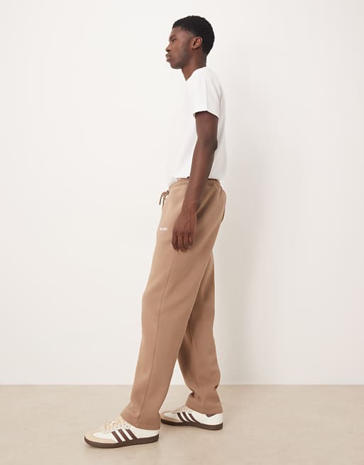 DESIGN Oversized Jogger With Print In Brown