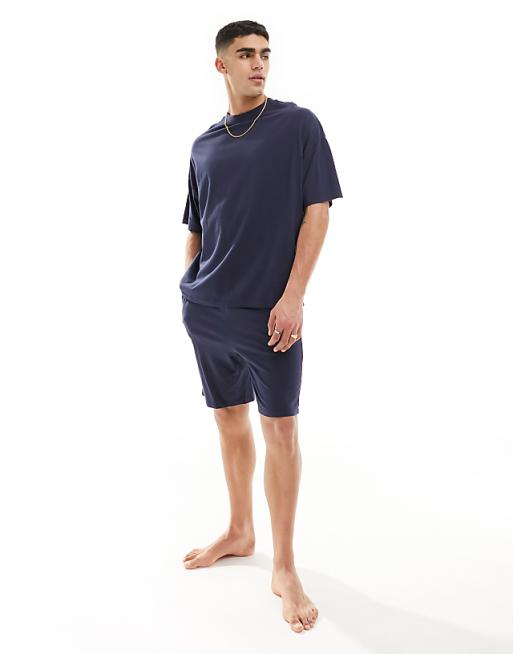 DESIGN Oversized Pyjama Set In Blue