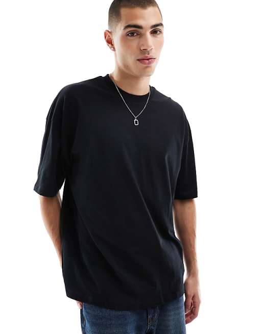 DESIGN Oversized T-shirt In Black With Back Print