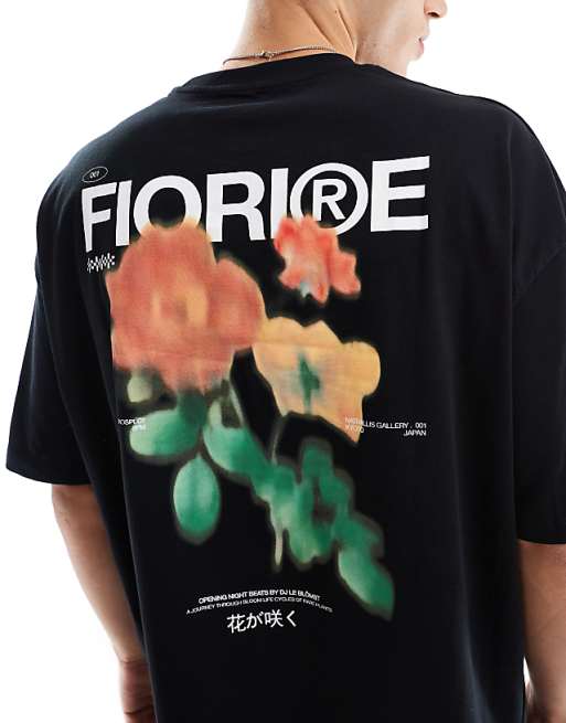 DESIGN Oversized T-shirt In Black With Back Print