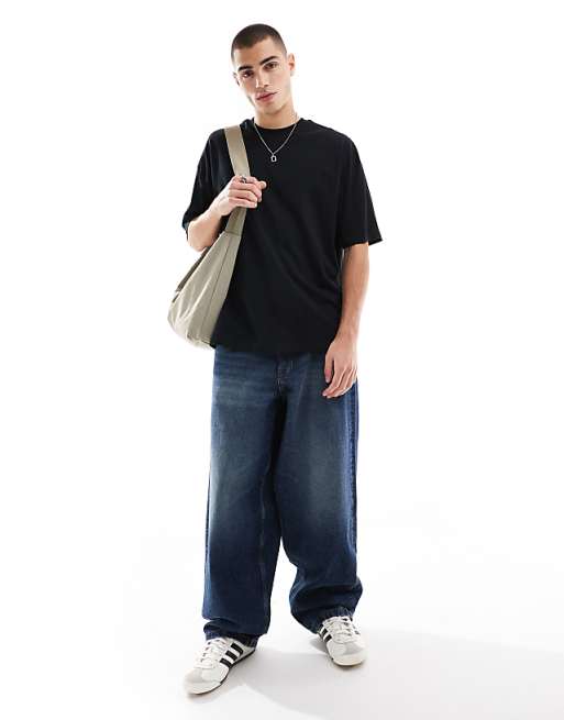DESIGN Oversized T-shirt In Black With Back Print