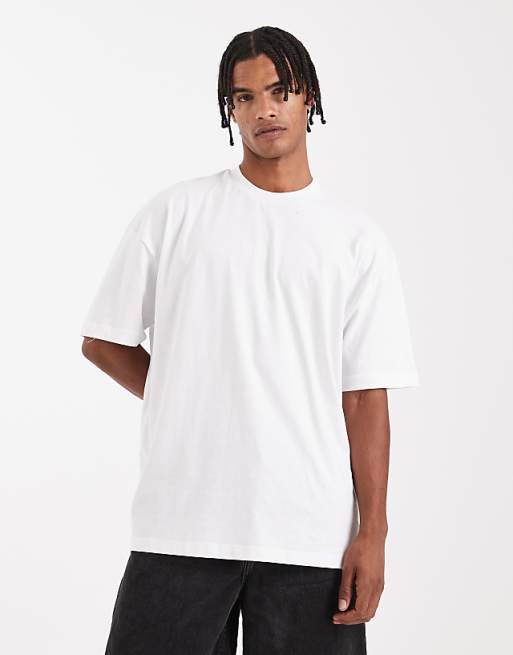 DESIGN Oversized T-shirt In White With Text Back Print