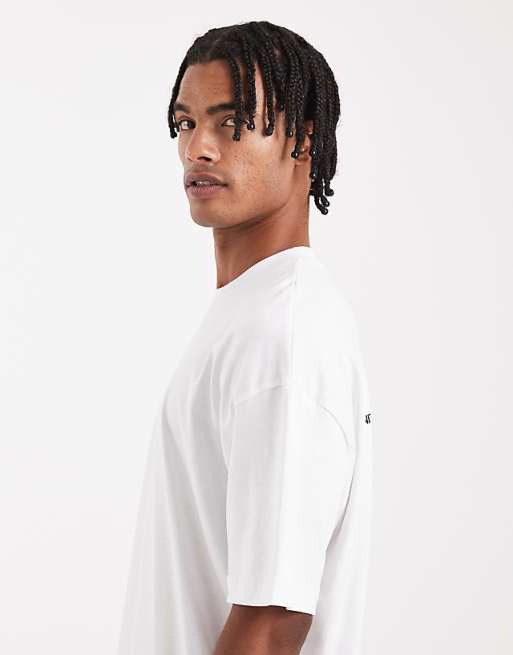 DESIGN Oversized T-shirt In White With Text Back Print