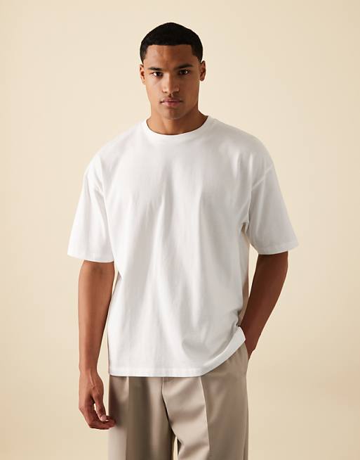 DESIGN Oversized T-shirt With Back Graphic In White