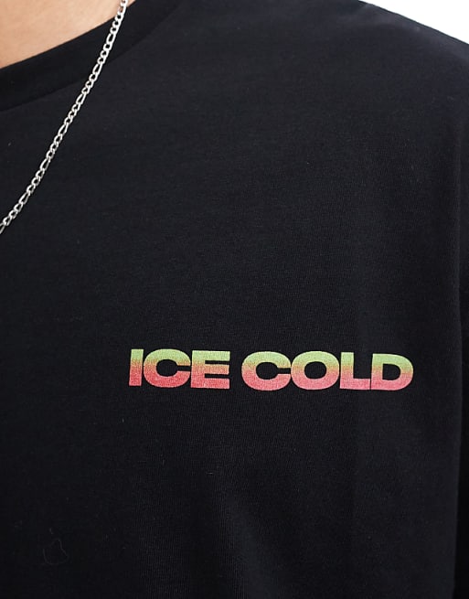 DESIGN Oversized T-shirt With Back Print In Black