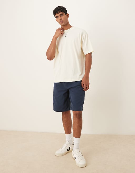 DESIGN Oversized T-shirt With Back Print In Off White
