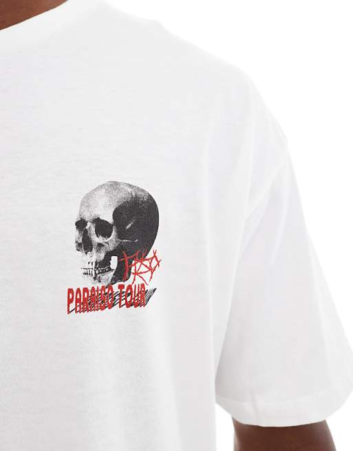 DESIGN Oversized T-shirt With Back Print In White