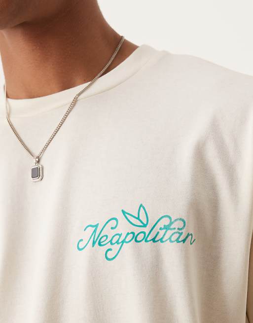 DESIGN Oversized T-shirt With Chilli Print In Off White