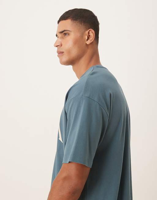 DESIGN Oversized T-shirt With City Graphic In Dark Grey