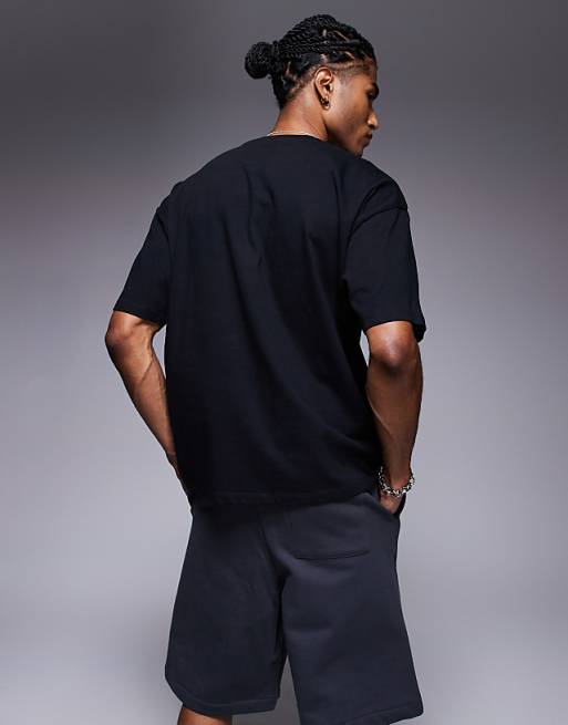 DESIGN Oversized T-shirt With City Graphic In Black