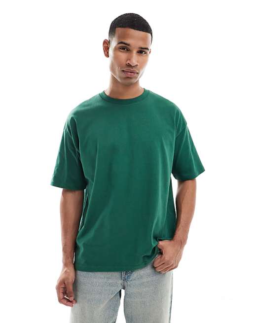 DESIGN Oversized T-shirt With Dragon Graphic In Green