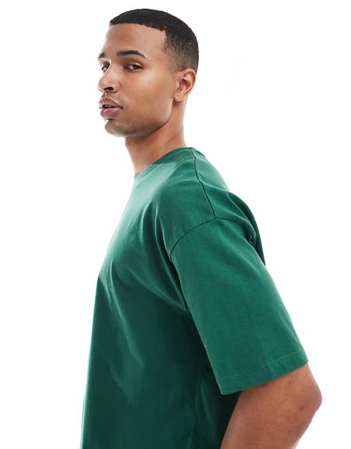 DESIGN Oversized T-shirt With Dragon Graphic In Green