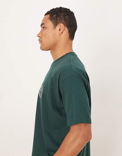 DESIGN Oversized T-shirt With Fruit Graphic In Dark Green
