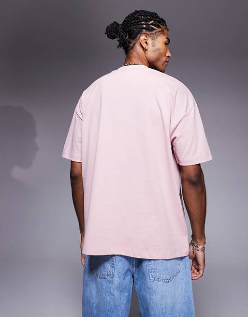 DESIGN Oversized T-shirt With High Summer Graphic In Light Pink