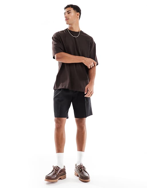 DESIGN Oversized T-shirt With High Summer Graphic In Dark Brown