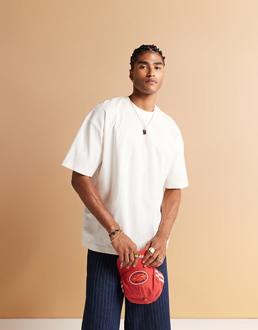 DESIGN Oversized T-shirt With High Summer Graphic In Off White