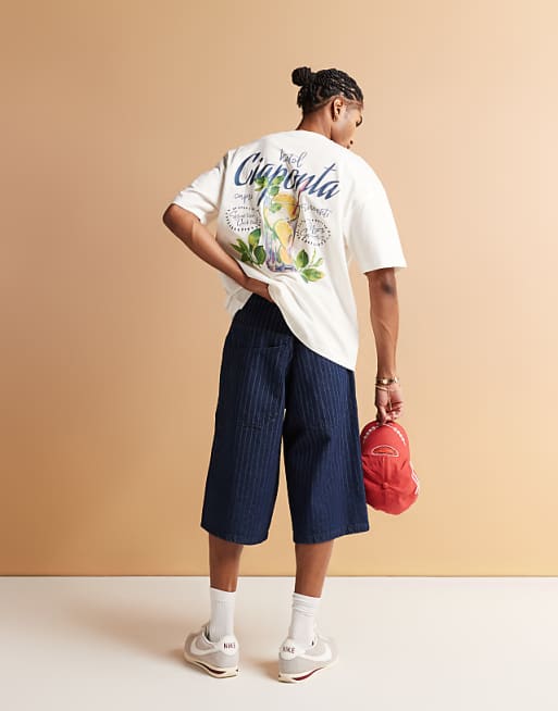 DESIGN Oversized T-shirt With High Summer Graphic In Off White