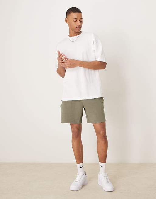 DESIGN Oversized T-shirt With Olive Graphic In White