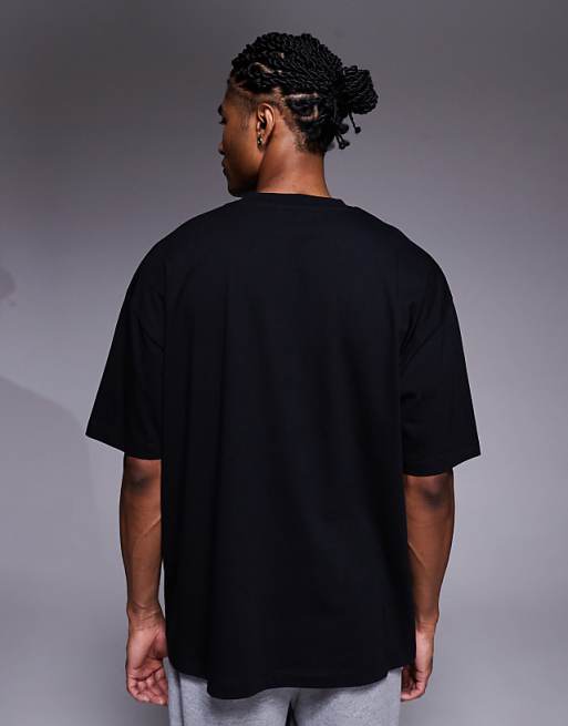 DESIGN Oversized T-shirt With Scenic Graphic In Black