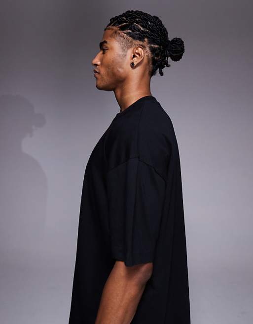 DESIGN Oversized T-shirt With Scenic Graphic In Black