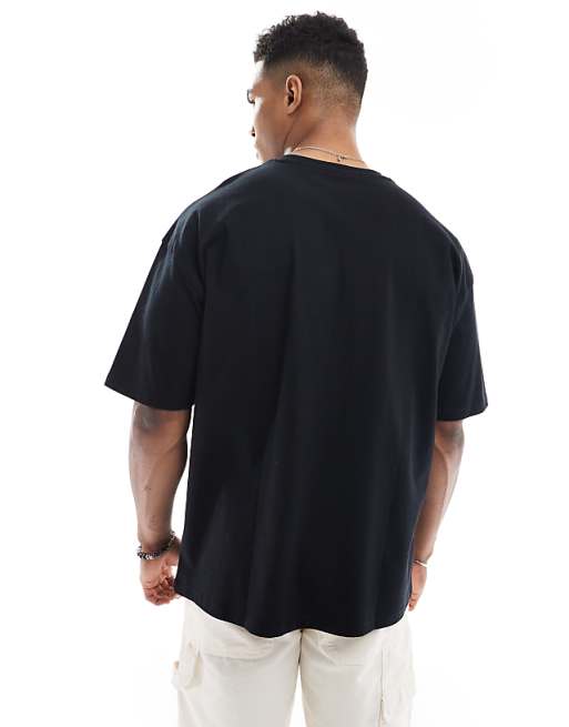 DESIGN Oversized T-shirt With Scenic Graphic In Black