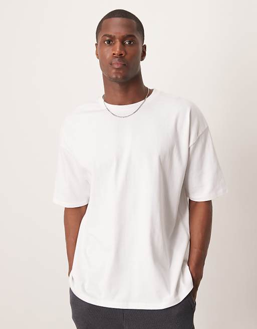 DESIGN Oversized T-shirt With Scenic Graphics In White