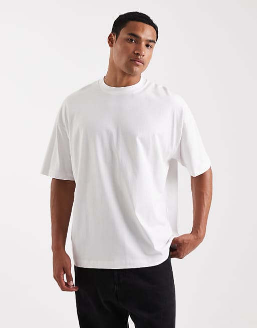 DESIGN Oversized T-shirt With Souvenir Graphic In White