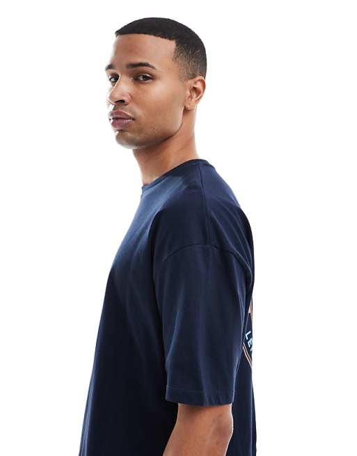 DESIGN Oversized T-shirt With Sport Front Graphic In Light Brown