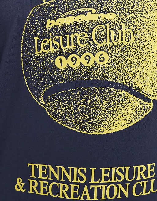 DESIGN Oversized T-shirt With Sports Graphic In Navy