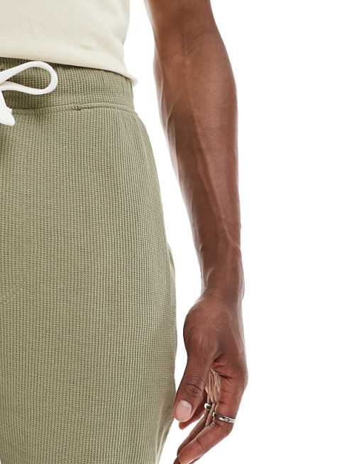 DESIGN Oversized Waffle Textured Short In Brown