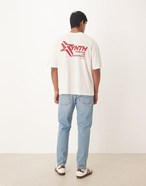 DESIGN Oversized With Street Graphics In Cream
