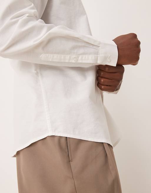 DESIGN Oxford Regular Shirt In White