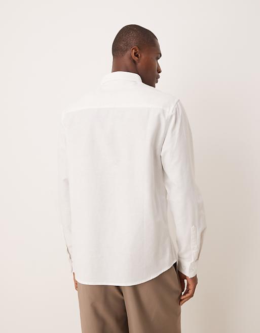 DESIGN Oxford Regular Shirt In White