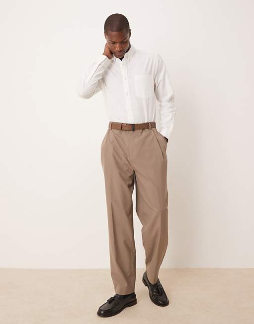 DESIGN Oxford Regular Shirt In White