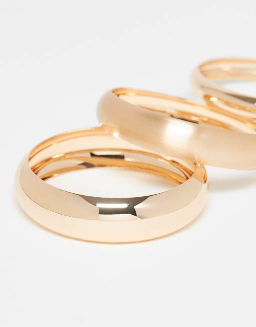 DESIGN Pack Of 3 Bangles In Gold Tone