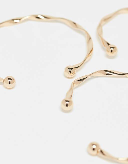 DESIGN Pack Of 3 Bangles In Mixed Shapes