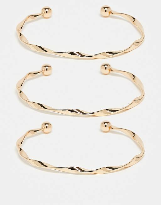 DESIGN pack of 3 bangles in mixed shapes